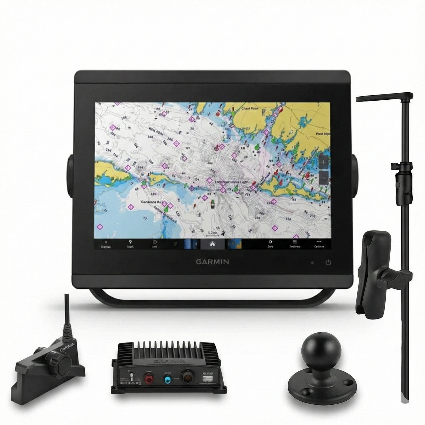 LiveScope™ Plus Pro Bundle: GPSMAP 8410xsv & LiveScope Plus with Pole