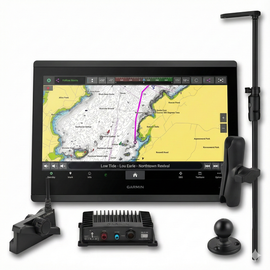 LiveScope™ Plus Extreme Bundle: GPSMAP 1653xsv & LiveScope Plus with Pole