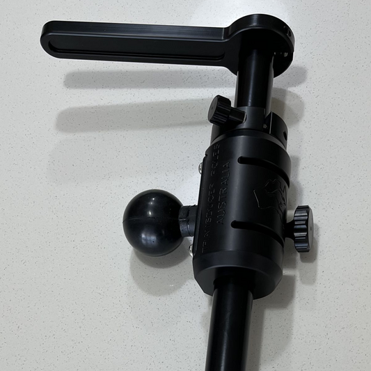 Transducer poles Australia CV Live Scope Pole with Ram Mounting